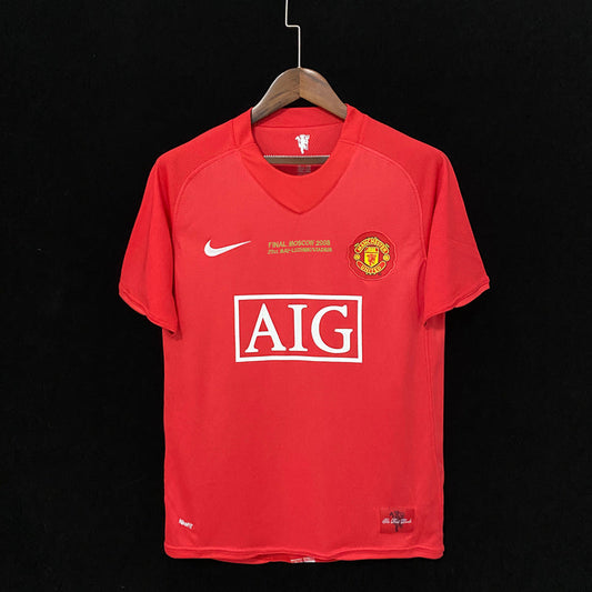 Manchester United Home 07-08 Retro Jersey RED