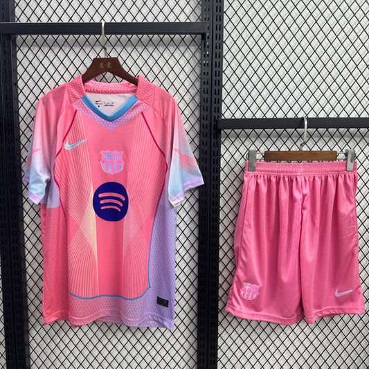 FC BARCELONA 2025 | SUMMER PINK EDITION Jersey with shorts