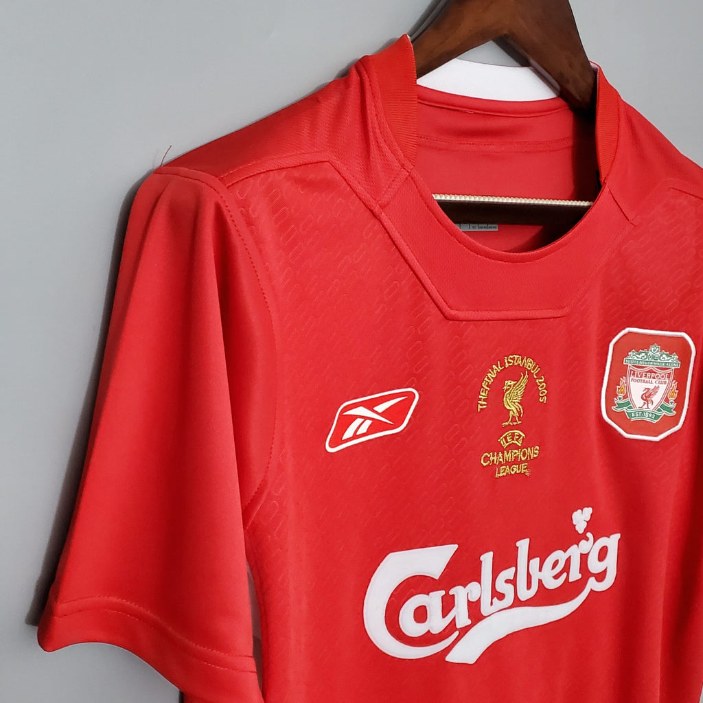 2005 Liverpool Champions League Final Home Jersey - Retro [Player Version]