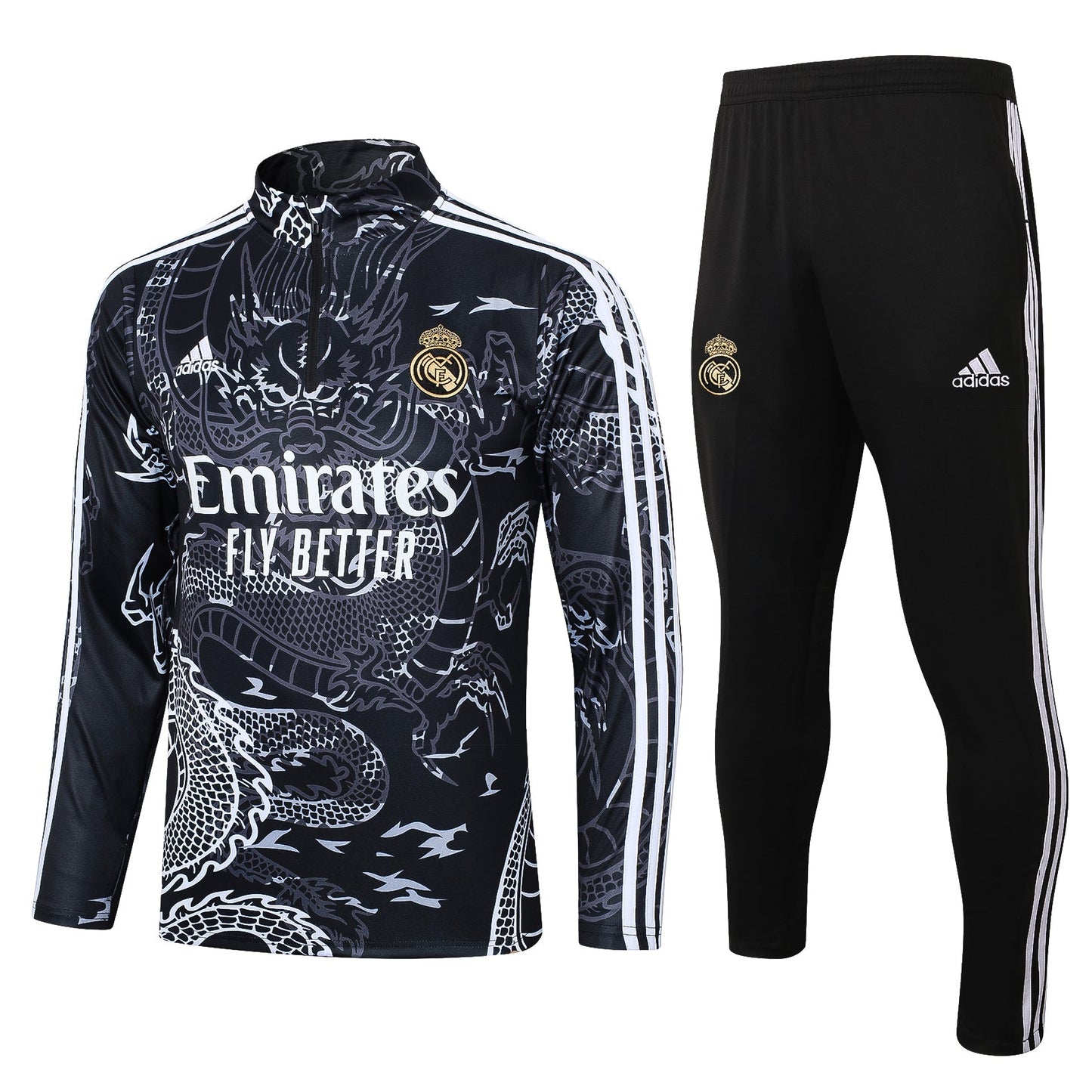 Real Madrid Black Dragon Tracksuit