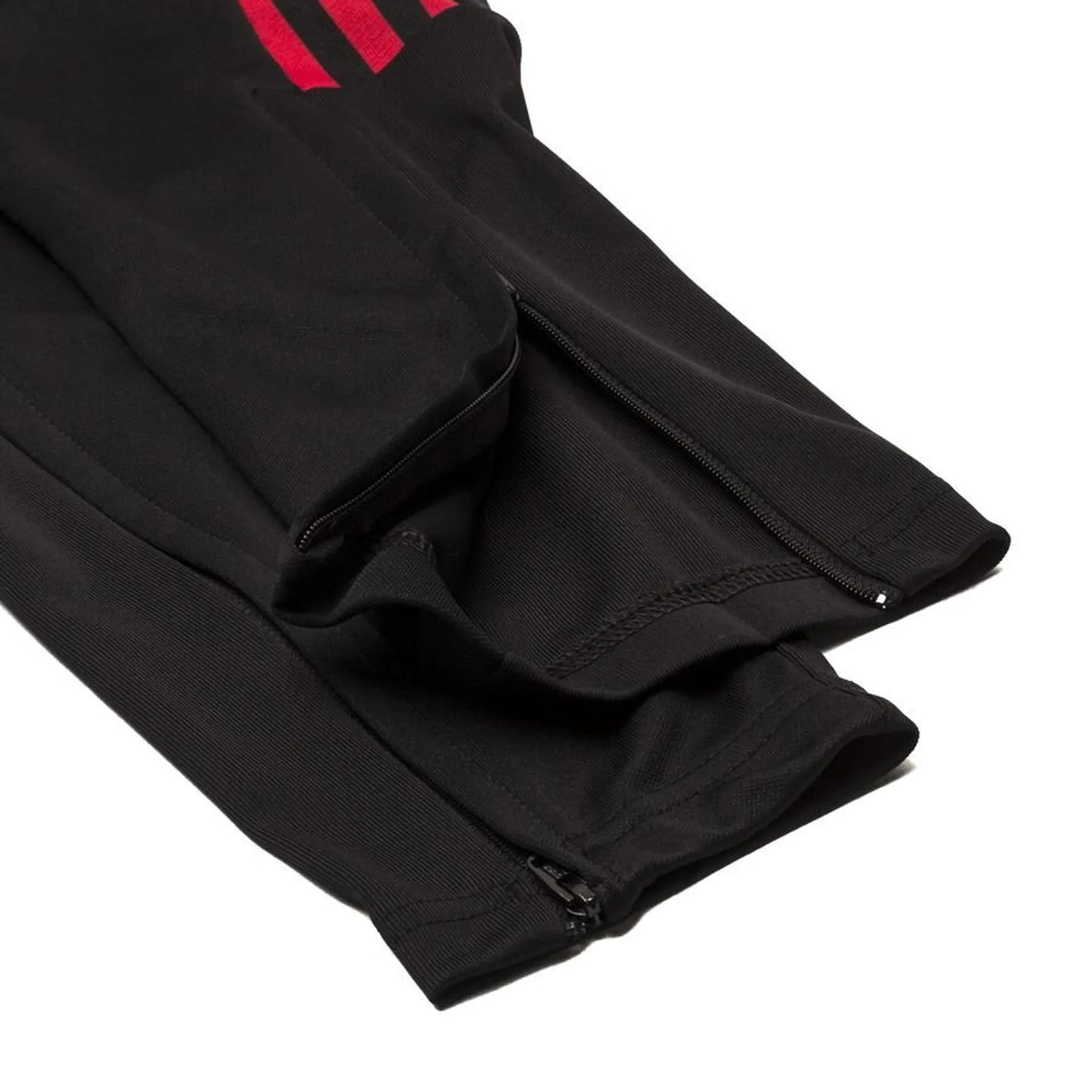 Manchester United Black Trackpant With Red Stripe