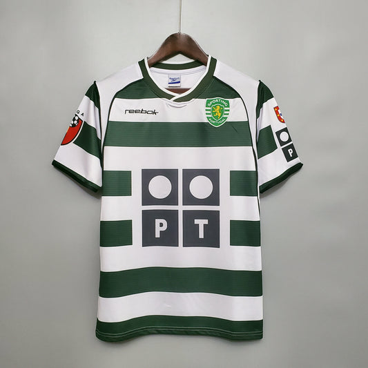 Retro Sporting Lisbon 03/04 Home Kit [Player Version]