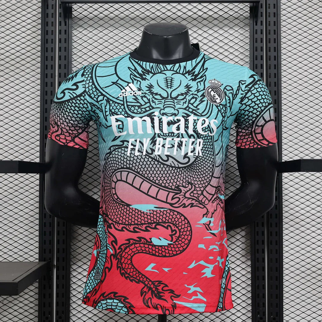 Real Madrid Chinese Dragon Jersey With Shorts