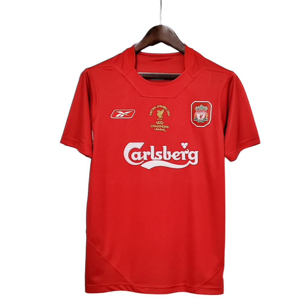 2005 Liverpool Champions League Final Home Jersey - Retro [Player Version]