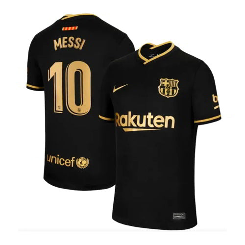 [MESSI] FC Barcelona Black Away Kit 21 Jersey With Shorts