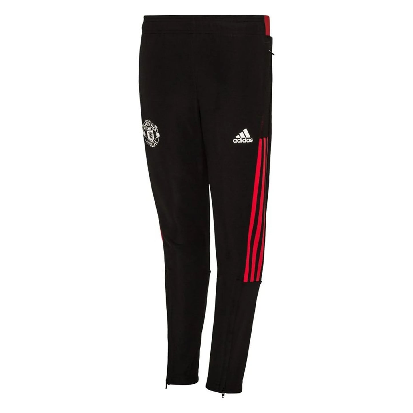 Manchester United Black Trackpant With Red Stripe