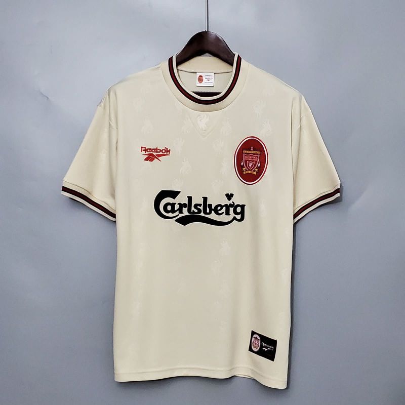 Liverpool 1996/97 Away Cream Retro Jersey [Player Version]