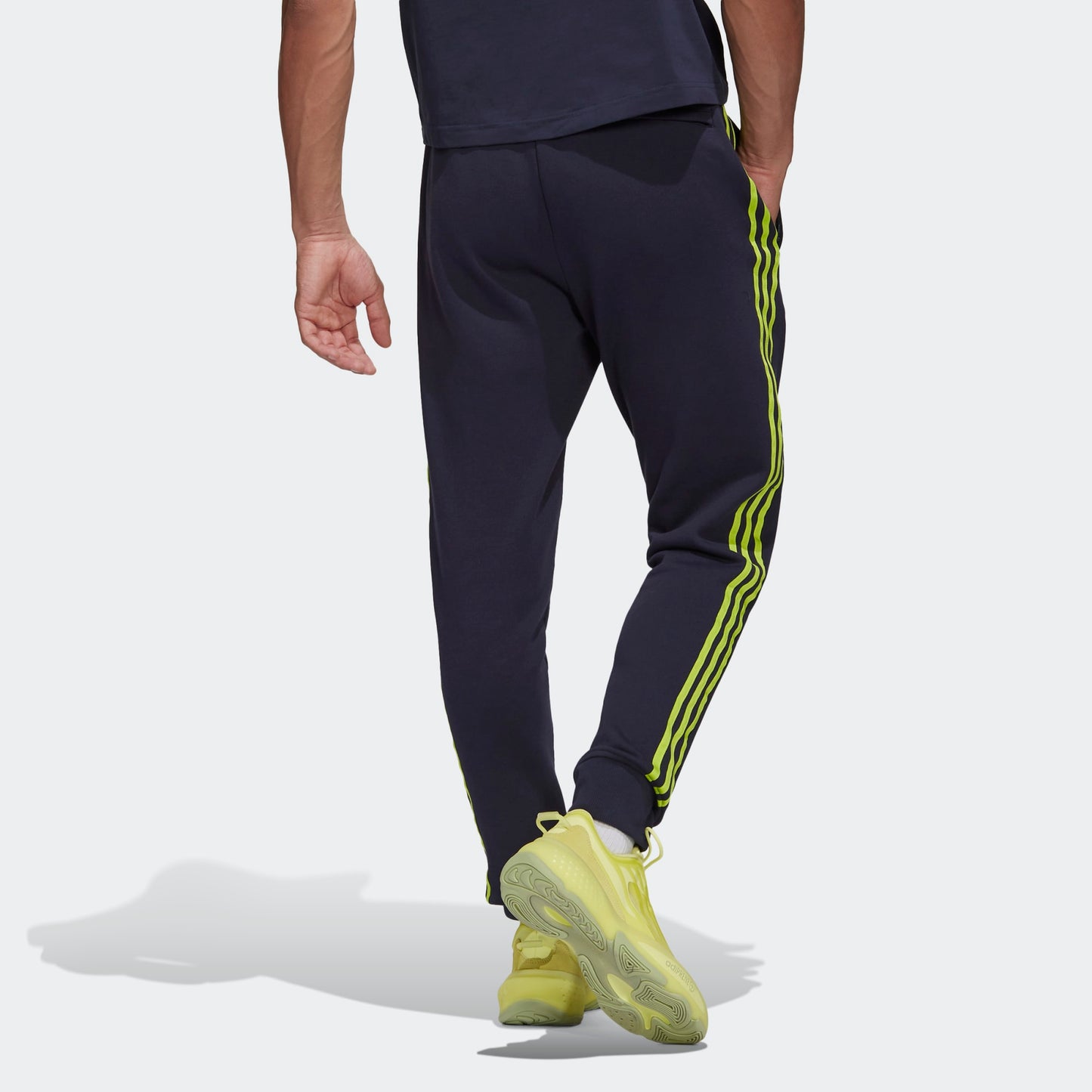 Manchester United Black Trackpant With Green Stripe