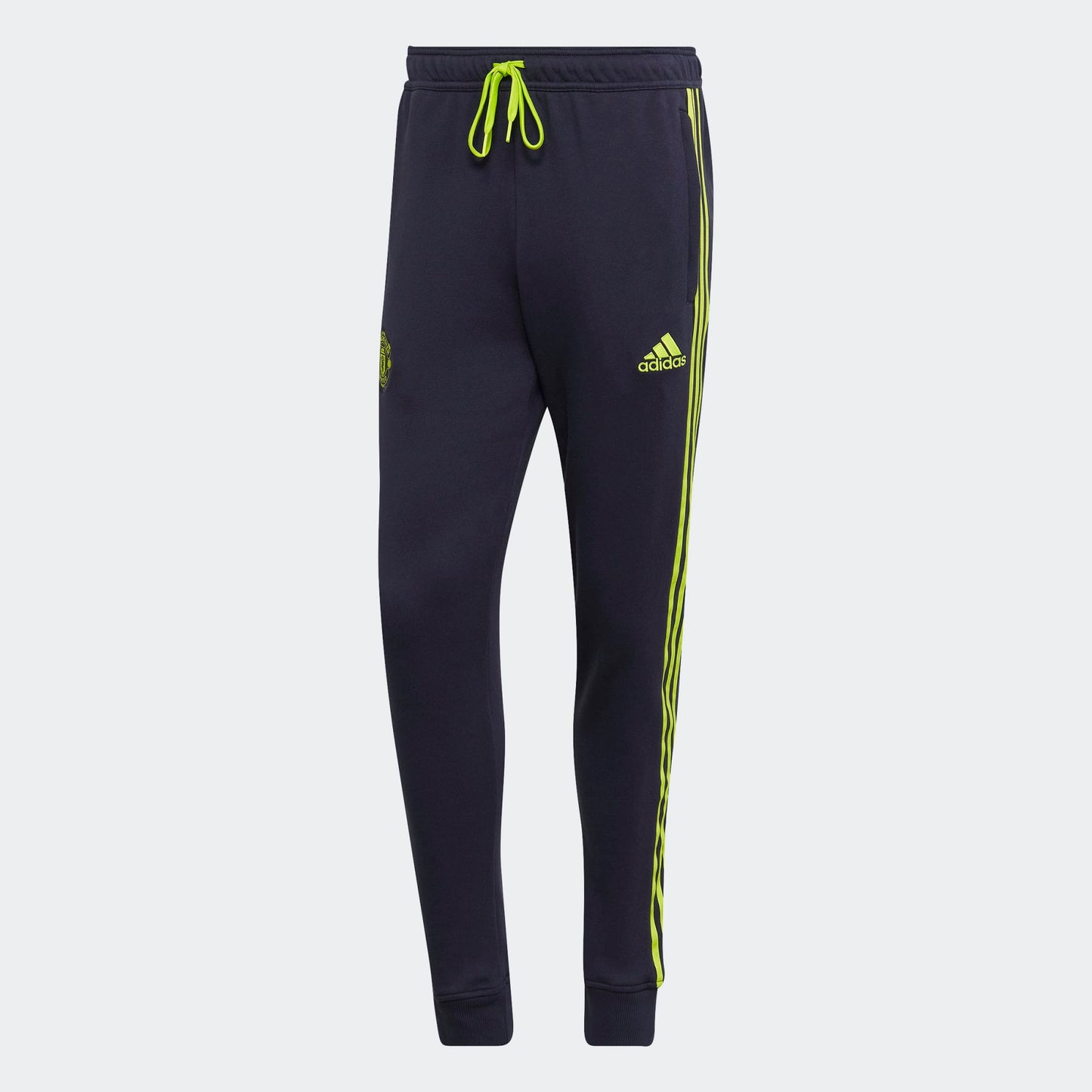 Manchester United Black Trackpant With Green Stripe