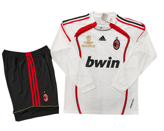 AC Milan 2006-07 Away(white) Full Sleeves jersey with shorts